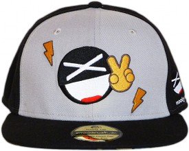 Smiley Fitted Cap - Vorderseite - Bestickt Baseball Cap M�tze Hut
