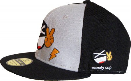 Moody Smiley Happy Lachend Cap seitlich bestickt