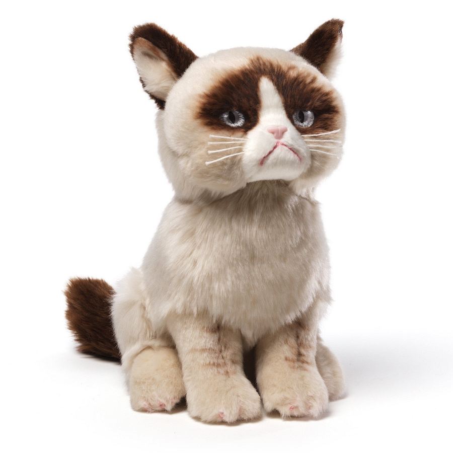 moodrush - GRUMPY CAT Plüsch Katze Kuscheltier Grumpy Cat Plüschtier