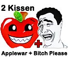 Applewar Pictures Kissen Apfel Shop Smiley Chan Tense Tommy Ardy