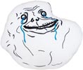 Forever Alone Kissen Rage Face Meme Smiley Shop