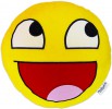 XXL Awesome Smiley Kissen 60cm Riesiges Pl�sch Emoticon Kissen gelb