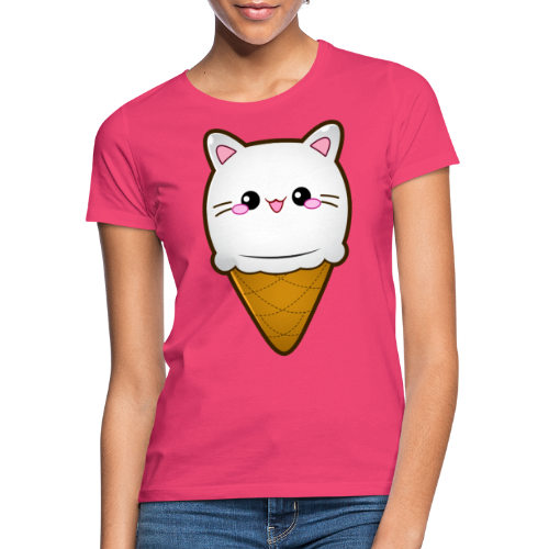 Ice Cream Cat Eiscreme Eis Katze Vanille Eiskugel
