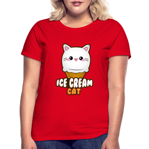 Ice Cream Cat Eiscreme Eis Katze Vanille Eiskugel