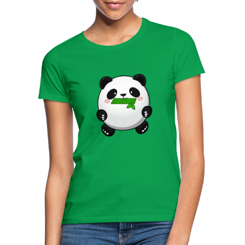 Fat Panda mit Bambus - Pandabär Cute Kawaii Bär