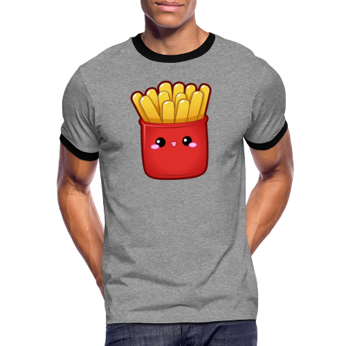 Pommes Fritten Frites Fast Food Gesicht Fries USA