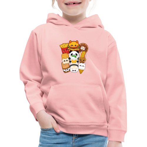 moodrush Design Kawaii Cat Fast Food Print