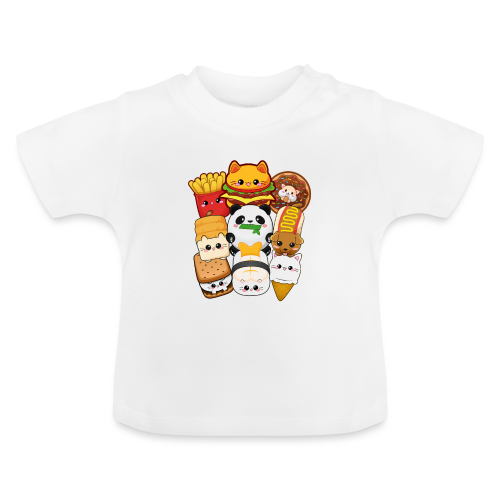 moodrush Design Kawaii Cat Fast Food Print