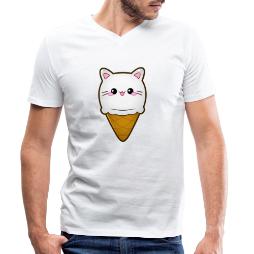 Ice Cream Cat Eiscreme Eis Katze Vanille Eiskugel