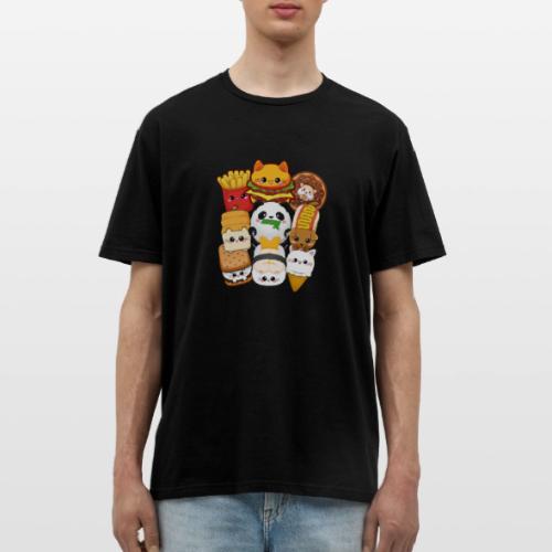 moodrush Design Kawaii Cat Fast Food Print