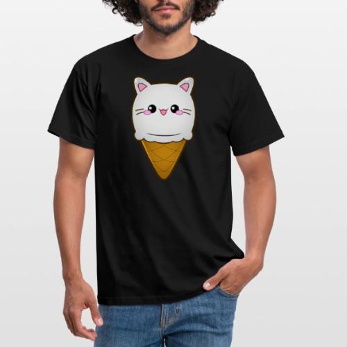 Ice Cream Cat Eiscreme Eis Katze Vanille Eiskugel