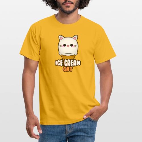 Ice Cream Cat Eiscreme Eis Katze Vanille Eiskugel