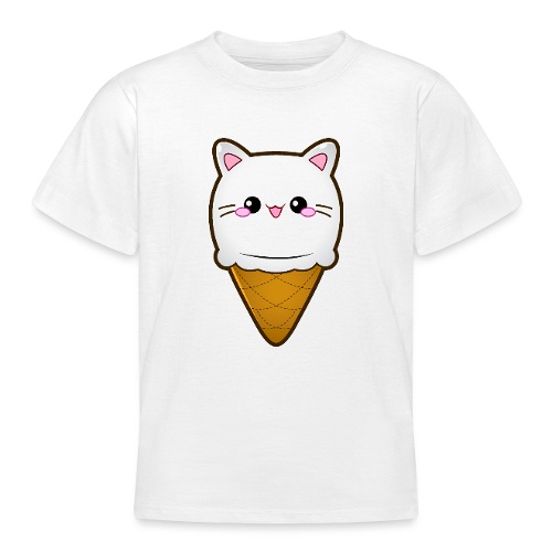 Ice Cream Cat Eiscreme Eis Katze Vanille Eiskugel