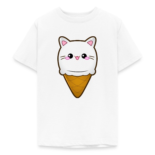 Ice Cream Cat Eiscreme Eis Katze Vanille Eiskugel