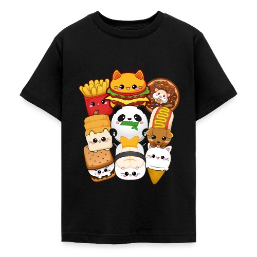 moodrush Design Kawaii Cat Fast Food Print