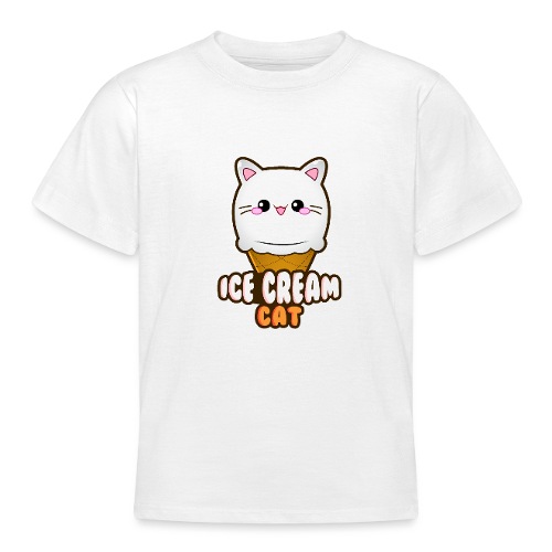 Ice Cream Cat Eiscreme Eis Katze Vanille Eiskugel