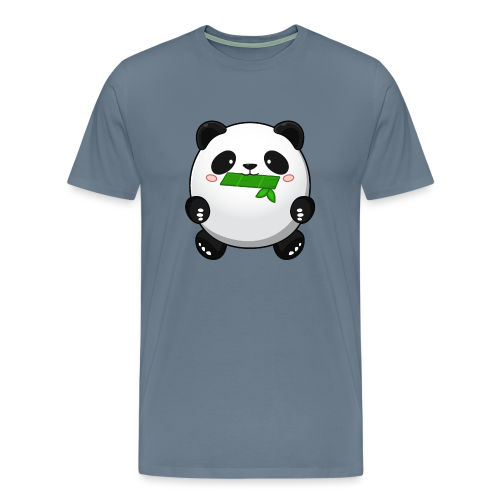 Fat Panda mit Bambus - Pandabär Cute Kawaii Bär