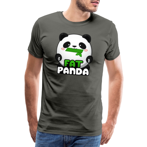 Fat Panda mit Bambus - Pandabär Cute Kawaii ^_^