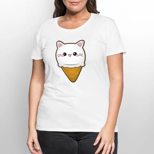 Ice Cream Cat Eiscreme Eis Katze Vanille Eiskugel