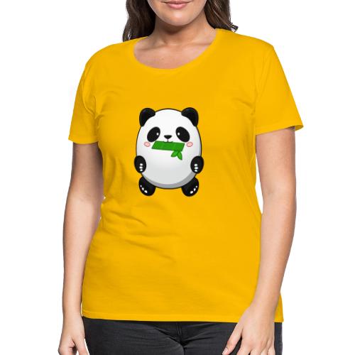 Fat Panda mit Bambus - Pandabär Cute Kawaii Bär