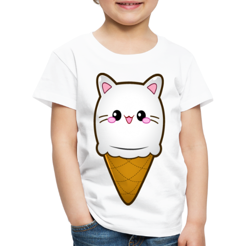 Ice Cream Cat Eiscreme Eis Katze Vanille Eiskugel