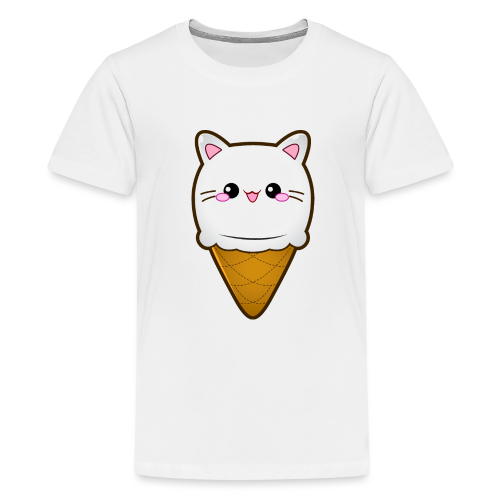 Ice Cream Cat Eiscreme Eis Katze Vanille Eiskugel