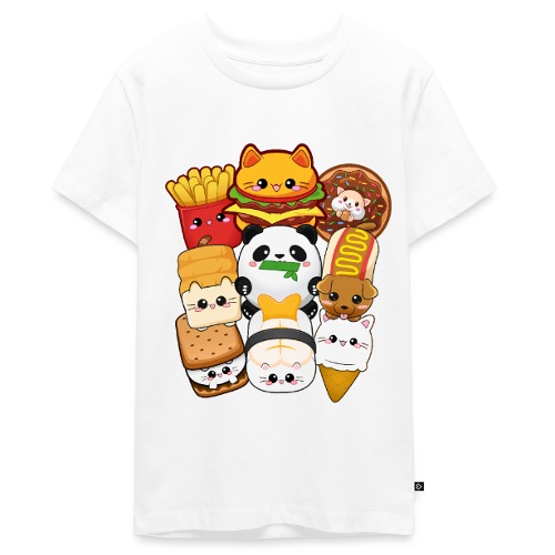 moodrush Design Kawaii Cat Fast Food Print