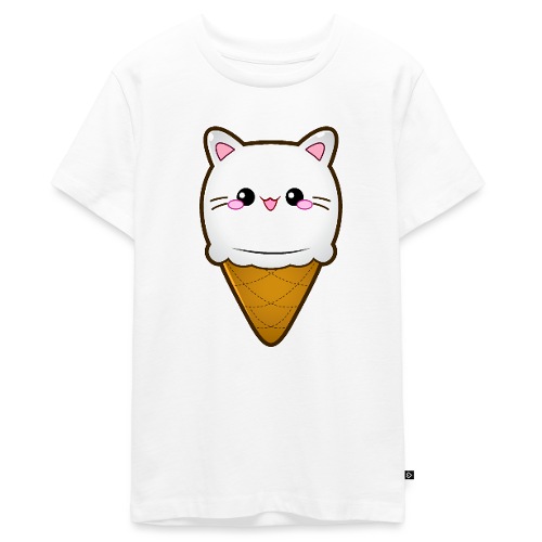 Ice Cream Cat Eiscreme Eis Katze Vanille Eiskugel