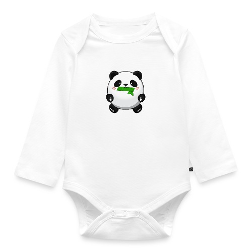 Fat Panda mit Bambus - Pandabär Cute Kawaii Bär