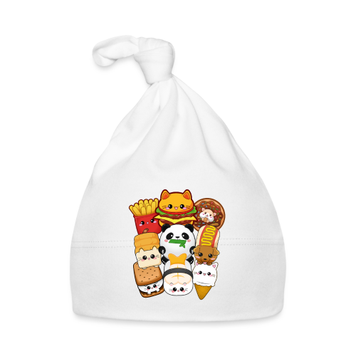 moodrush Design Kawaii Cat Fast Food Print