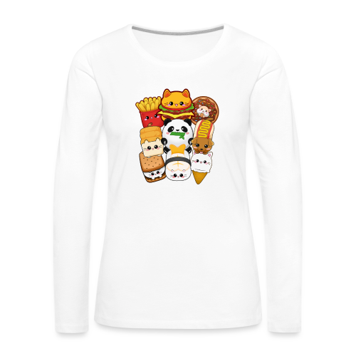 moodrush Design Kawaii Cat Fast Food Print