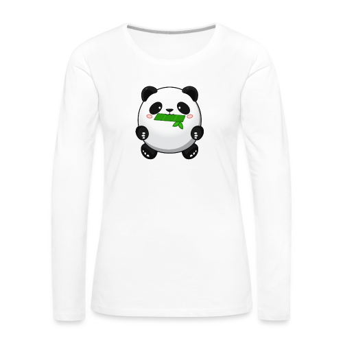 Fat Panda mit Bambus - Pandabär Cute Kawaii Bär