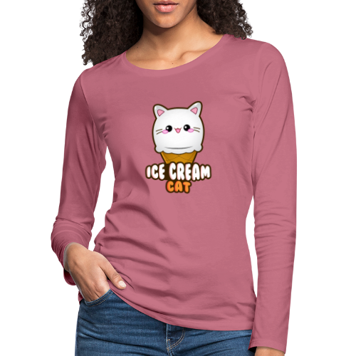 Ice Cream Cat Eiscreme Eis Katze Vanille Eiskugel