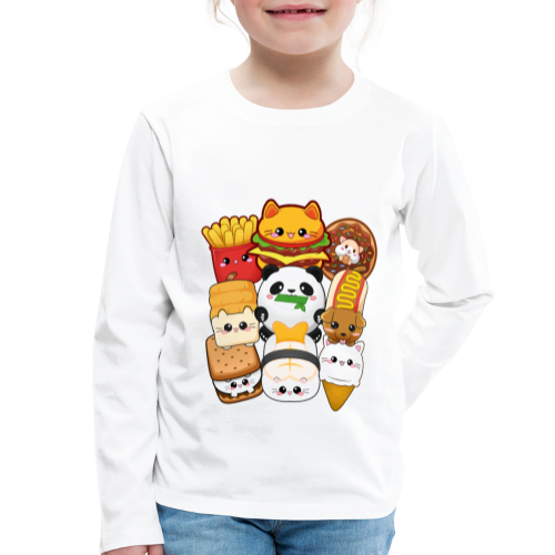 moodrush Design Kawaii Cat Fast Food Print