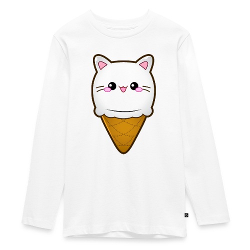 Ice Cream Cat Eiscreme Eis Katze Vanille Eiskugel