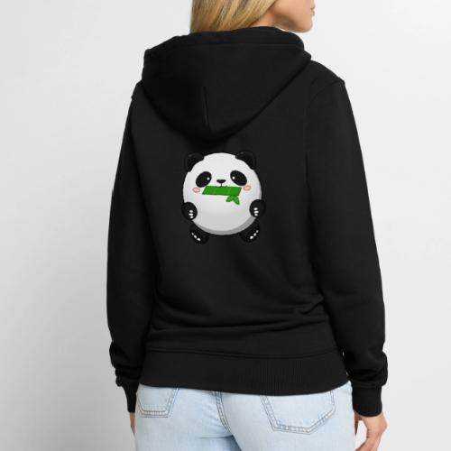 Fat Panda mit Bambus - Pandabär Cute Kawaii Bär