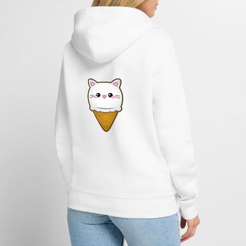 Ice Cream Cat Eiscreme Eis Katze Vanille Eiskugel