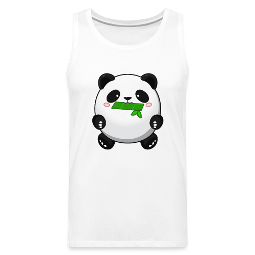 Fat Panda mit Bambus - Pandabär Cute Kawaii Bär