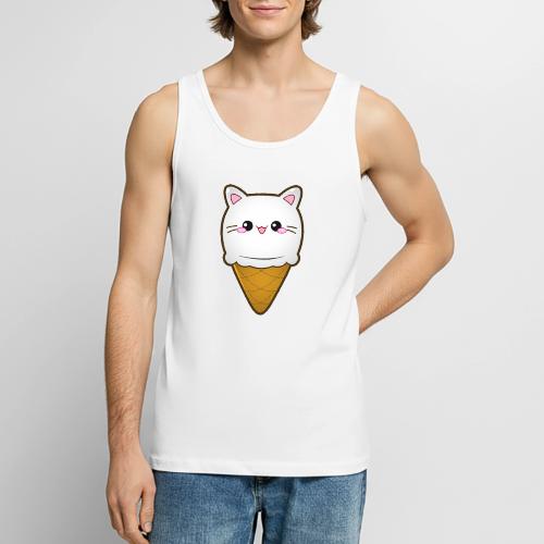 Ice Cream Cat Eiscreme Eis Katze Vanille Eiskugel