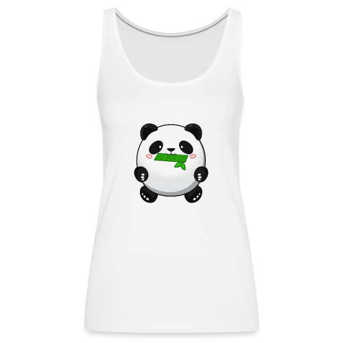 Fat Panda mit Bambus - Pandabär Cute Kawaii Bär