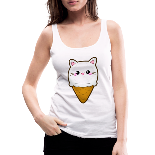 Ice Cream Cat Eiscreme Eis Katze Vanille Eiskugel