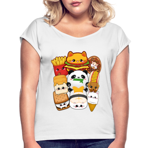 moodrush Design Kawaii Cat Fast Food Print