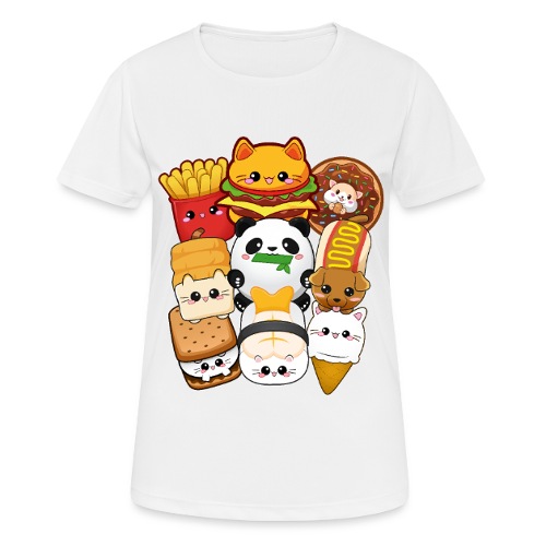 moodrush Design Kawaii Cat Fast Food Print