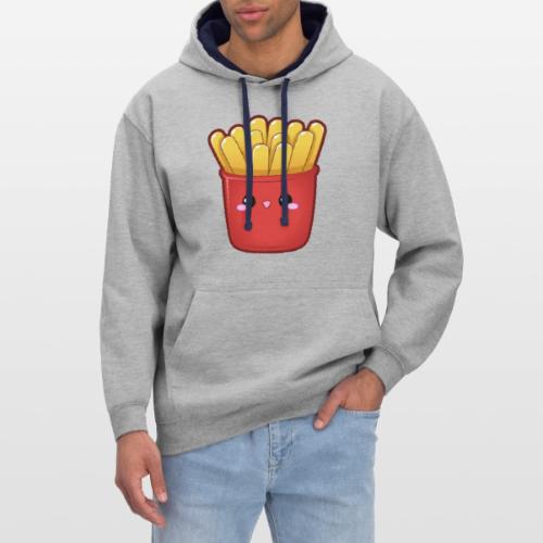 Pommes Fritten Frites Fast Food Gesicht Fries USA