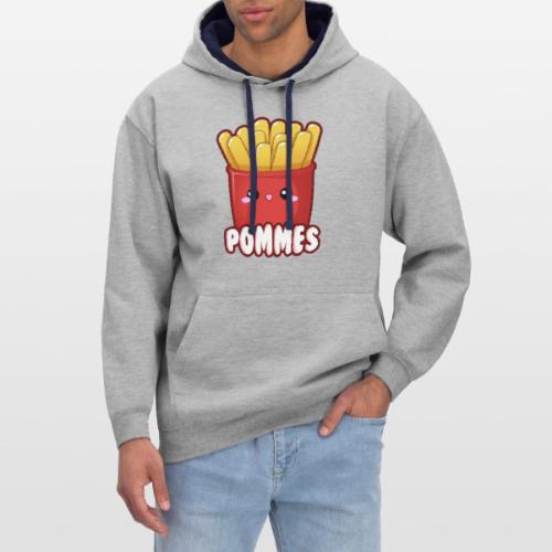 Pommes Fritten Frites Fast Food Emoticon Cute