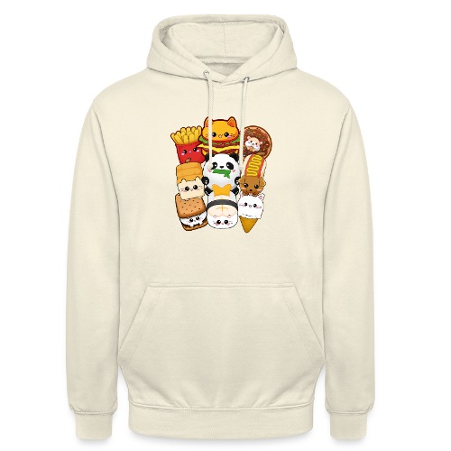 moodrush Design Kawaii Cat Fast Food Print
