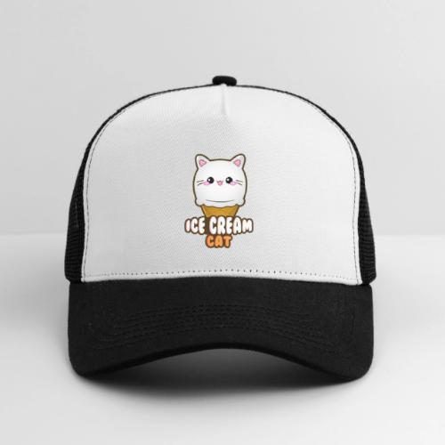 Ice Cream Cat Eiscreme Eis Katze Vanille Eiskugel