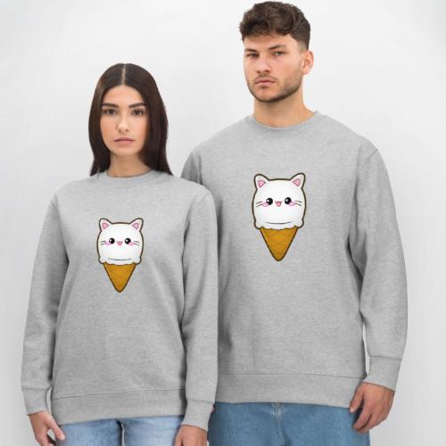 Ice Cream Cat Eiscreme Eis Katze Vanille Eiskugel