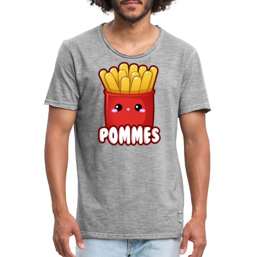 Pommes Fritten Frites Fast Food Emoticon Cute