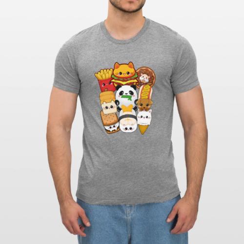 moodrush Design Kawaii Cat Fast Food Print